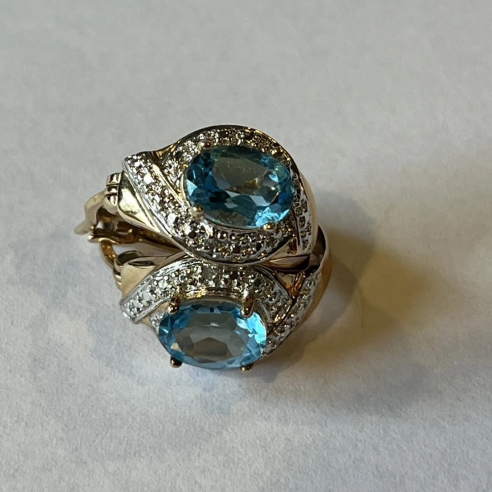 😍Gorgeous topaz earrings